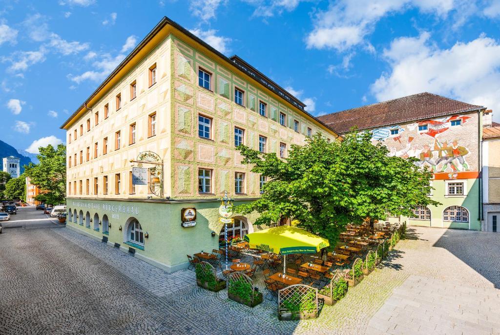 Brauereigasthof/Hotel Buergerbraeu Bad Reichenhall Dış mekan fotoğraf